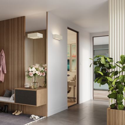 Applique RIGATA 1xE27/15W/230V ceramica/crema