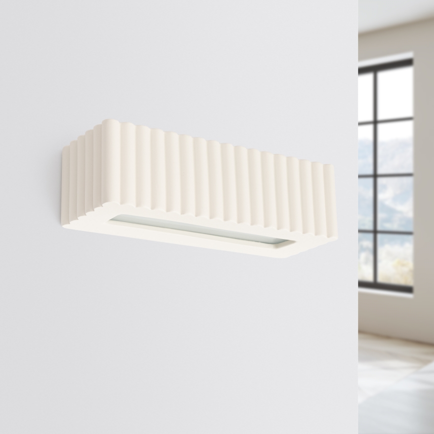 Applique RIGATA 1xE27/15W/230V ceramica/crema