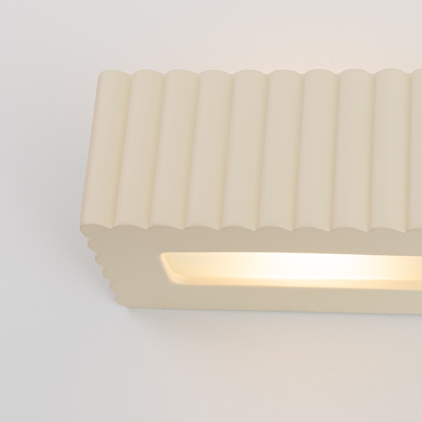 Applique RIGATA 1xE27/15W/230V ceramica/crema