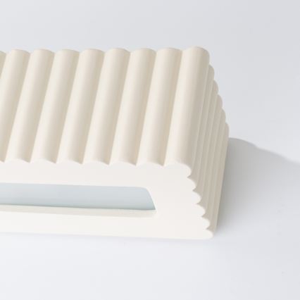 Applique RIGATA 1xE27/15W/230V ceramica/crema