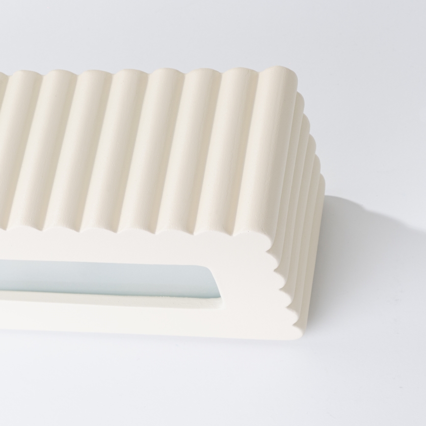 Applique RIGATA 1xE27/15W/230V ceramica/crema