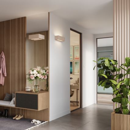 Applique RIGATA 1xE27/15W/230V ceramica/taupe