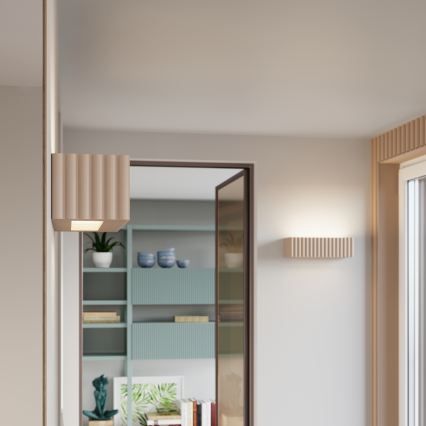 Applique RIGATA 1xE27/15W/230V ceramica/taupe