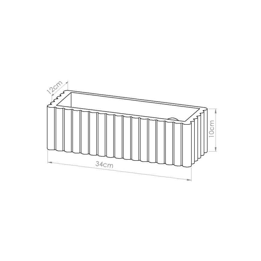 Applique RIGATA 1xE27/15W/230V ceramica/taupe