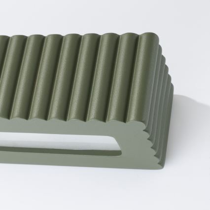 Lampada da parete RIGATA 1xE27/15W/230V ceramica/verde