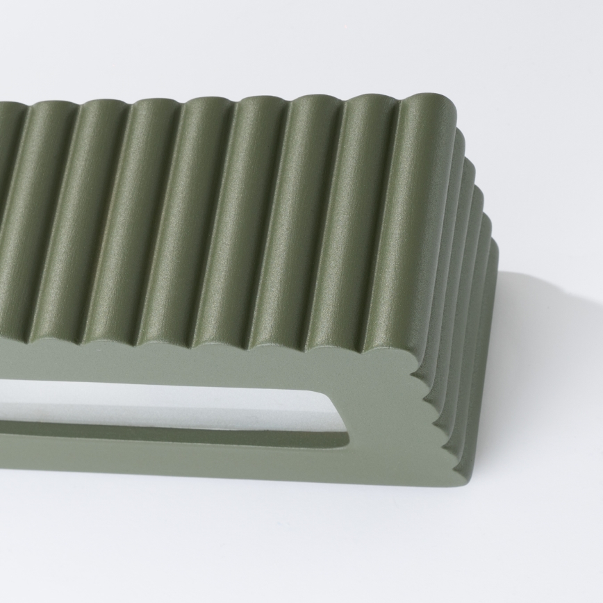 Lampada da parete RIGATA 1xE27/15W/230V ceramica/verde