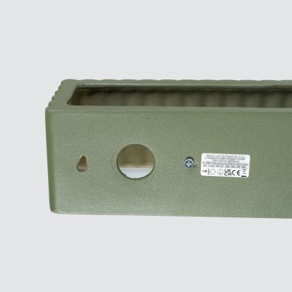 Lampada da parete RIGATA 1xE27/15W/230V ceramica/verde