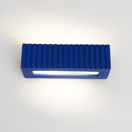 Applique RIGATA 1xE27/15W/230V ceramica/blu