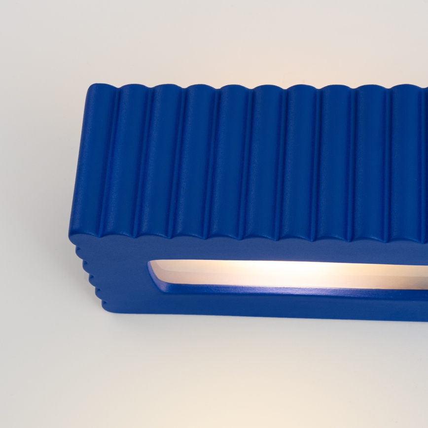 Applique RIGATA 1xE27/15W/230V ceramica/blu