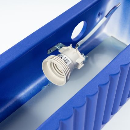 Applique RIGATA 1xE27/15W/230V ceramica/blu