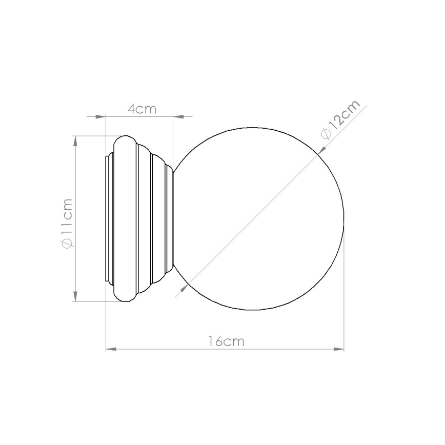 Applique da bagno ZORI 1xG9/8W/230V IP44 gialla