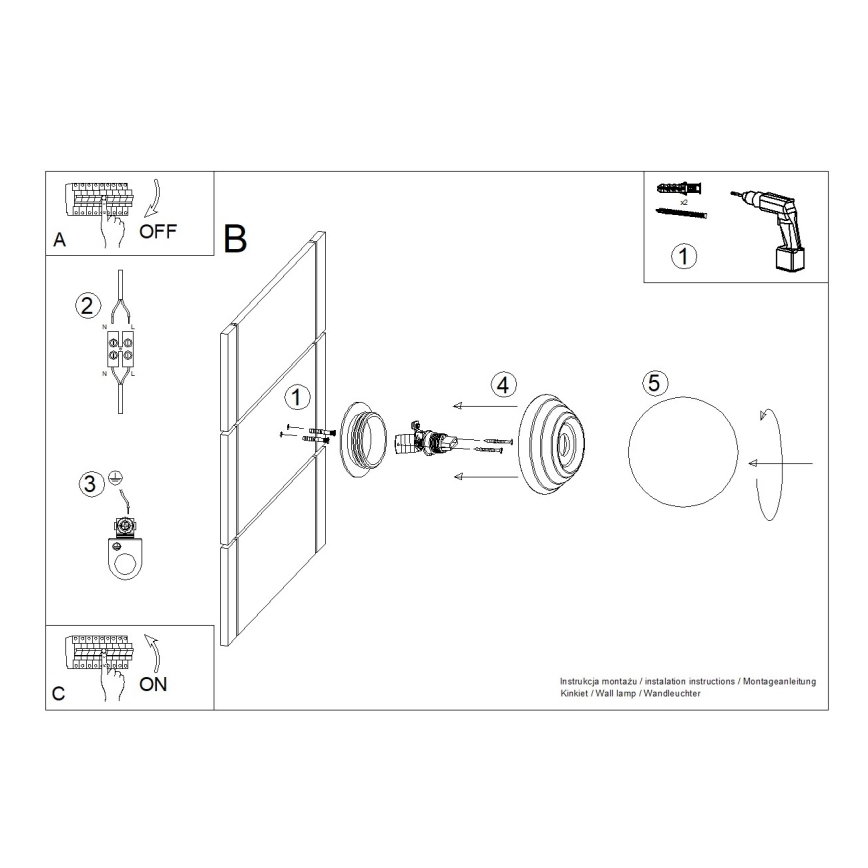 Applique da bagno ZORI 1xG9/8W/230V IP44 gialla