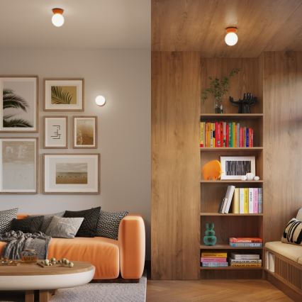 Applique da parete per bagno ZORI 1xG9/8W/230V IP44 arancione