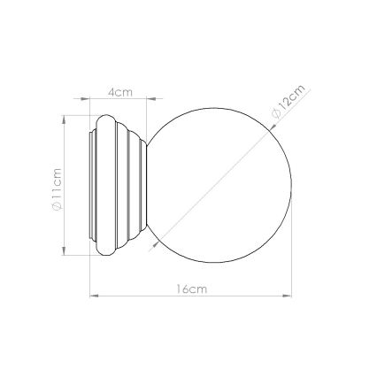 Applique da parete per bagno ZORI 1xG9/8W/230V IP44 arancione
