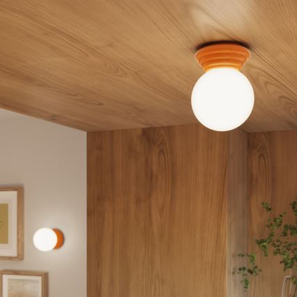 Plafoniera da bagno ZORI 1xG9/8W/230V Ø 12 cm IP44 arancione