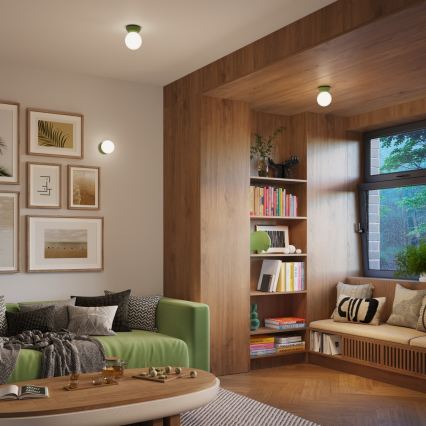 Plafoniera per bagno ZORI 1xG9/8W/230V Ø 12 cm IP44 verde