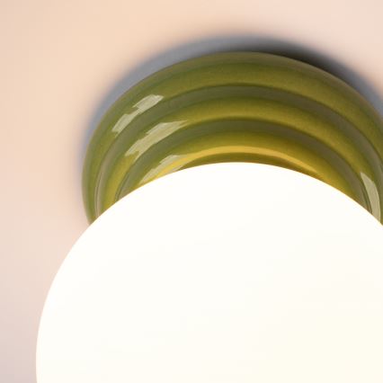 Plafoniera per bagno ZORI 1xG9/8W/230V Ø 12 cm IP44 verde