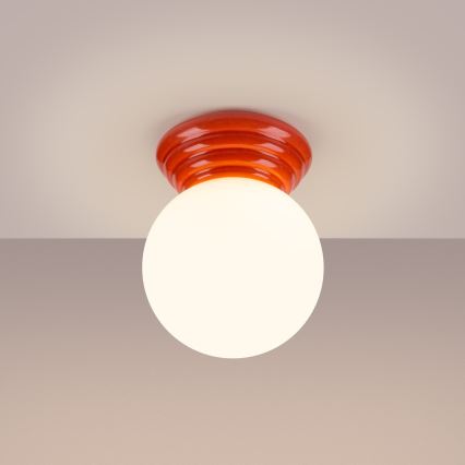 Plafoniera per bagno ZORI 1xG9/8W/230V Ø 12 cm IP44 rosa