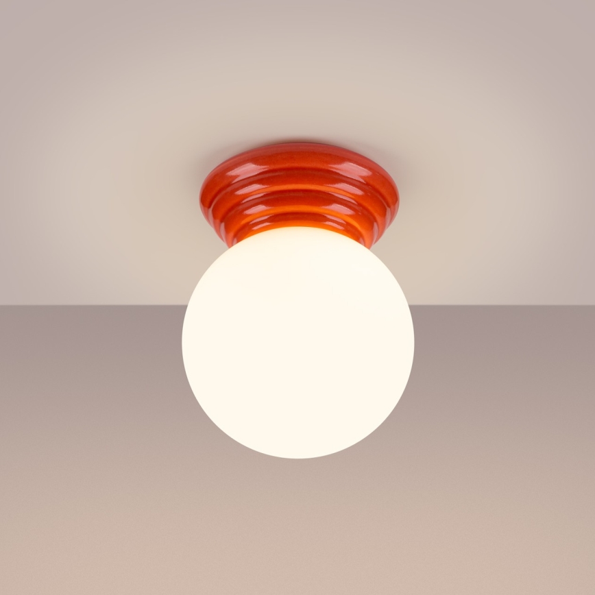 Plafoniera per bagno ZORI 1xG9/8W/230V Ø 12 cm IP44 rosa