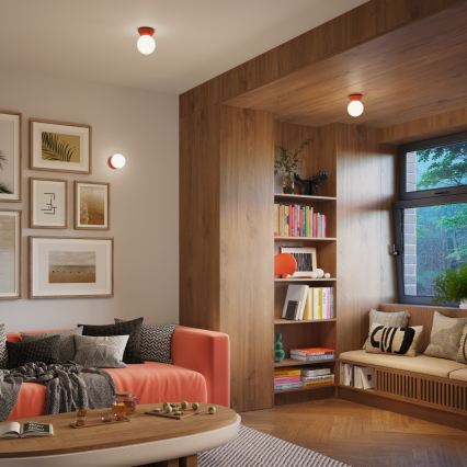 Plafoniera per bagno ZORI 1xG9/8W/230V Ø 12 cm IP44 rosa