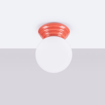 Plafoniera per bagno ZORI 1xG9/8W/230V Ø 12 cm IP44 rosa