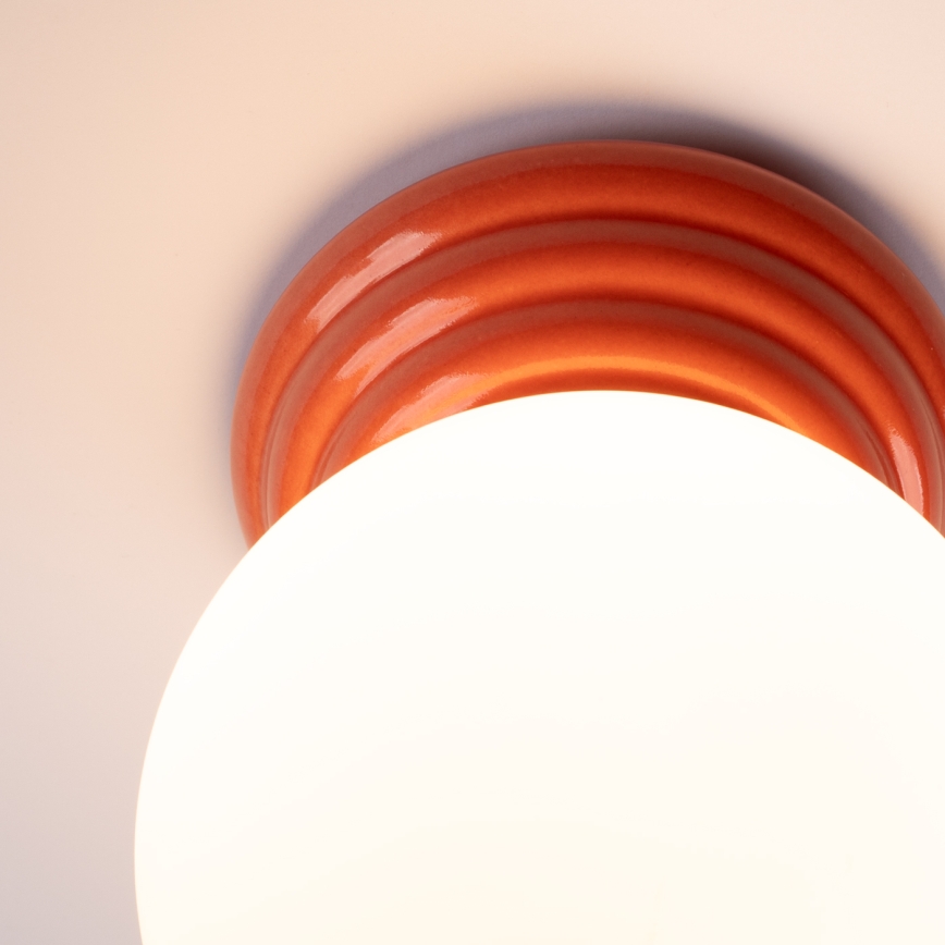 Plafoniera per bagno ZORI 1xG9/8W/230V Ø 12 cm IP44 rosa