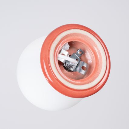 Plafoniera per bagno ZORI 1xG9/8W/230V Ø 12 cm IP44 rosa