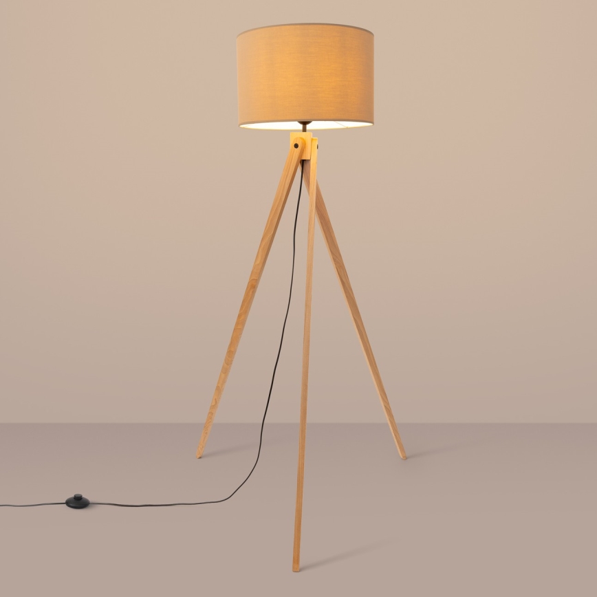 Lampada da terra NATT 1xE27/15W/230V tortora