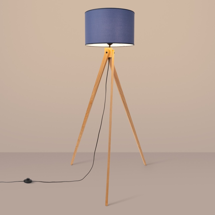 Lampada da terra NATT 1xE27/15W/230V blu