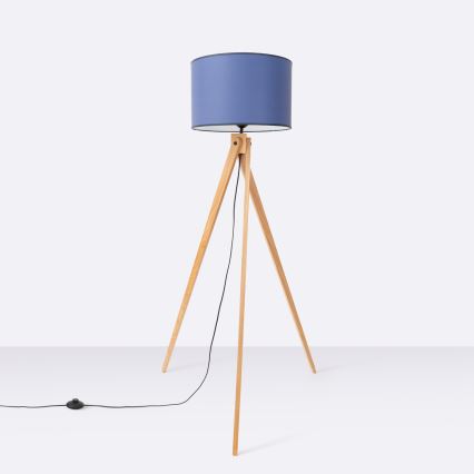 Lampada da terra NATT 1xE27/15W/230V blu