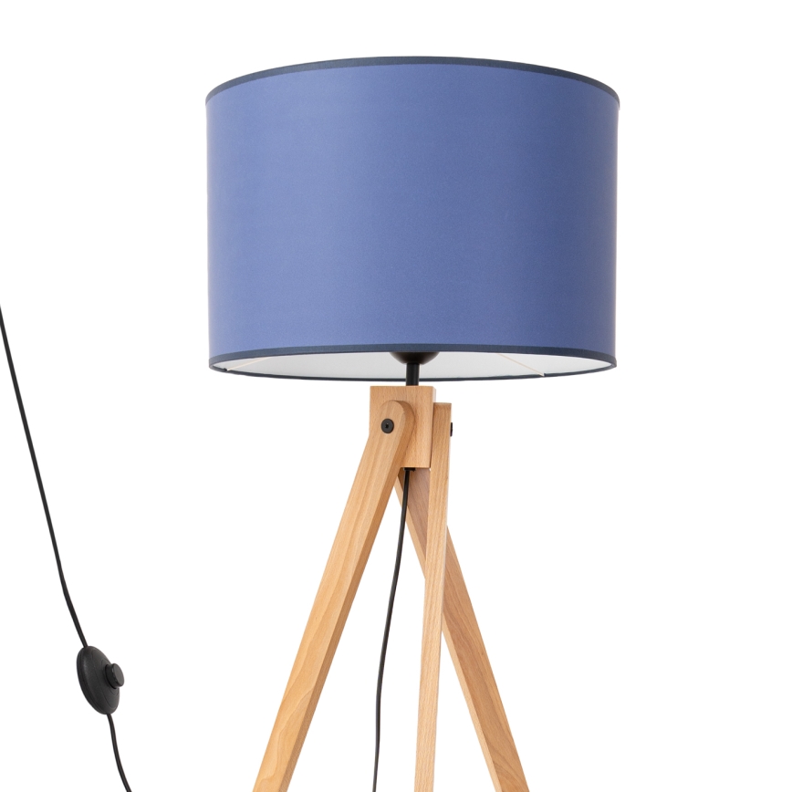 Lampada da terra NATT 1xE27/15W/230V blu