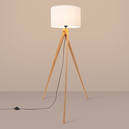 Lampada da terra NATT 1xE27/15W/230V bianca