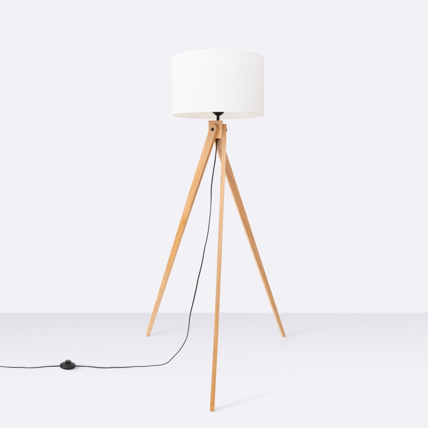 Lampada da terra NATT 1xE27/15W/230V bianca