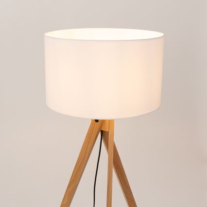 Lampada da terra NATT 1xE27/15W/230V bianca