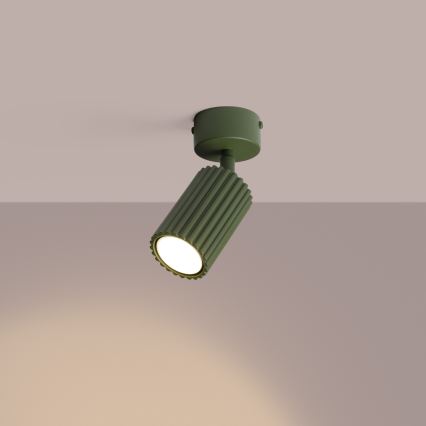 Faretto KARBON 1xGU10/10W/230V verde