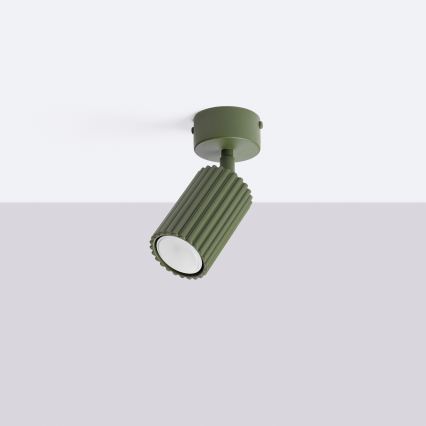 Faretto KARBON 1xGU10/10W/230V verde