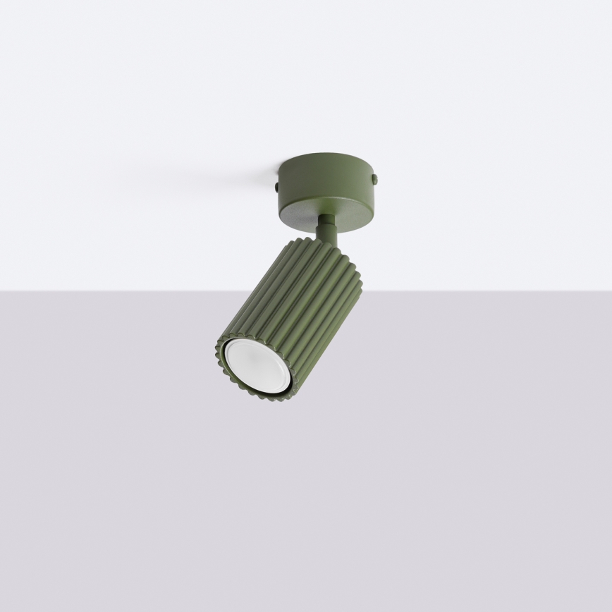 Faretto KARBON 1xGU10/10W/230V verde