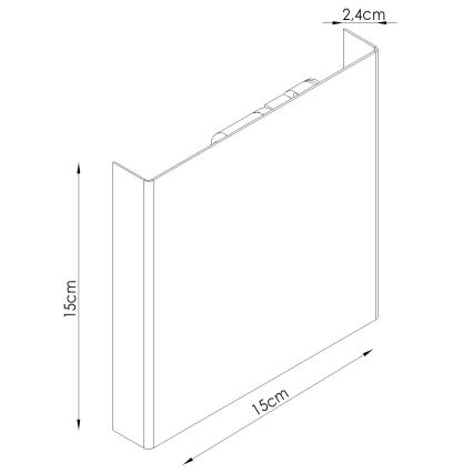 Applique VANTA 2xG9/8W/230V verde