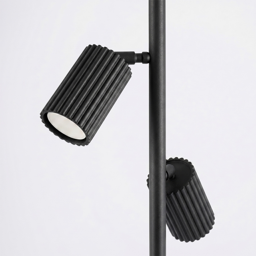 Lampada da terra KARBON 3x GU10/10W/230V nera