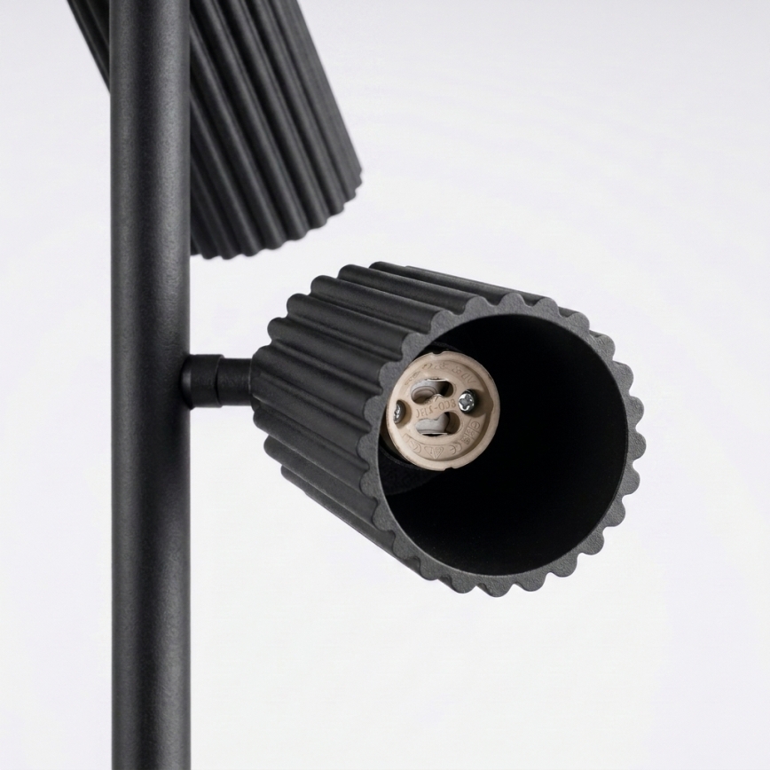 Lampada da terra KARBON 3x GU10/10W/230V nera