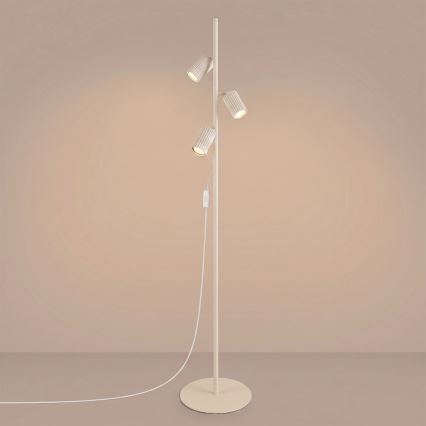 Lampada da terra KARBON 3xGU10/10W/230V crema