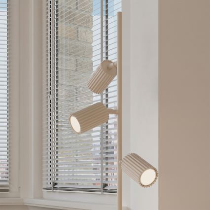 Lampada da terra KARBON 3xGU10/10W/230V crema