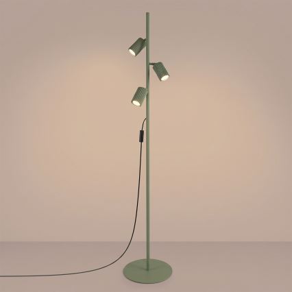 Lampada a piantana KARBON 3xGU10/10W/230V verde