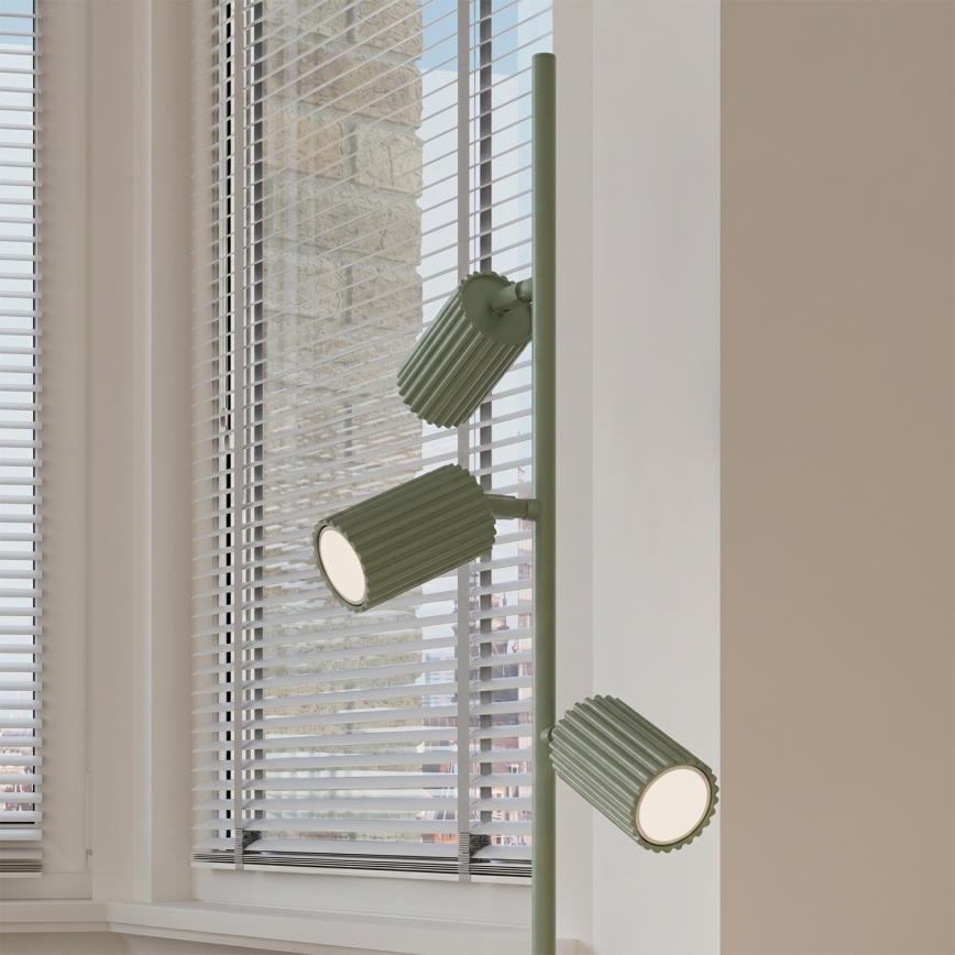 Lampada a piantana KARBON 3xGU10/10W/230V verde