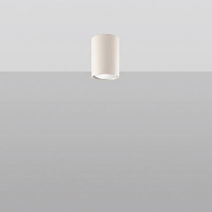 Faretto LAGOS 1xGU10/10W/230V 10 cm colore crema