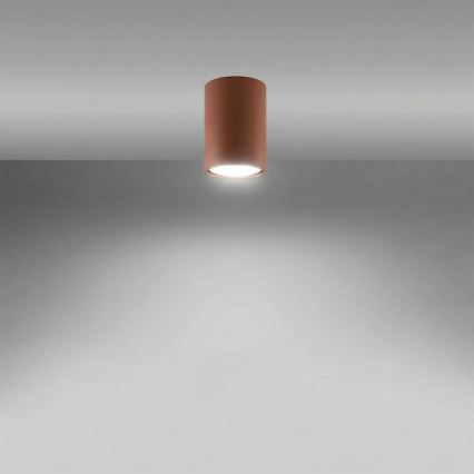 Faretto LAGOS 1xGU10/10W/230V 10 cm marrone