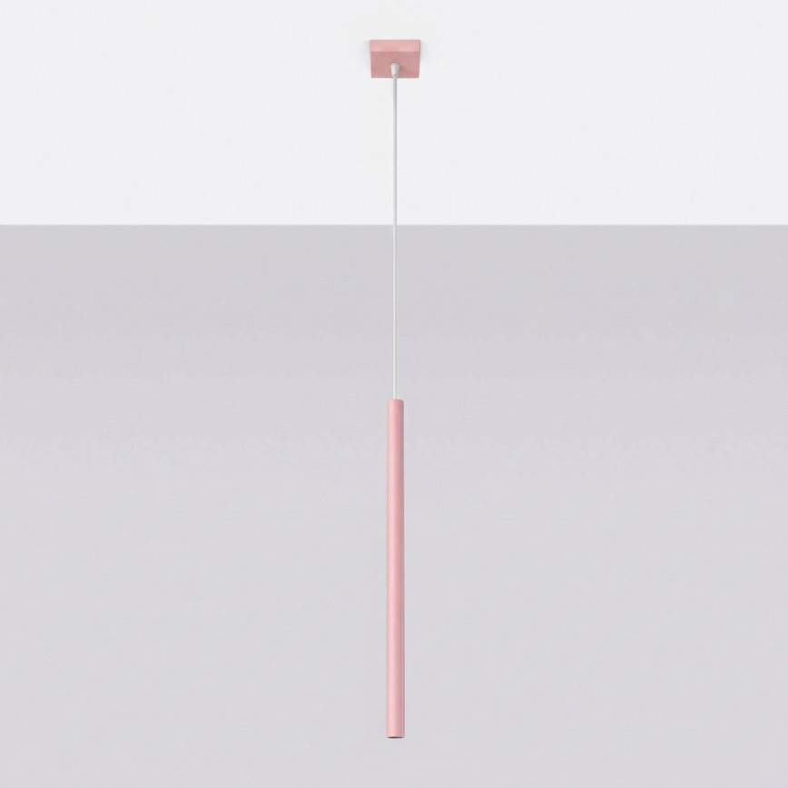 Lampadario a sospensione con cavo PASTELO 1xG9/8W/230V rosa