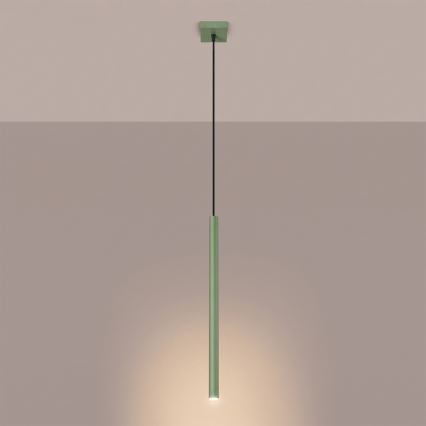 Lampada a sospensione con cavo PASTELO 1xG9/8W/230V verde
