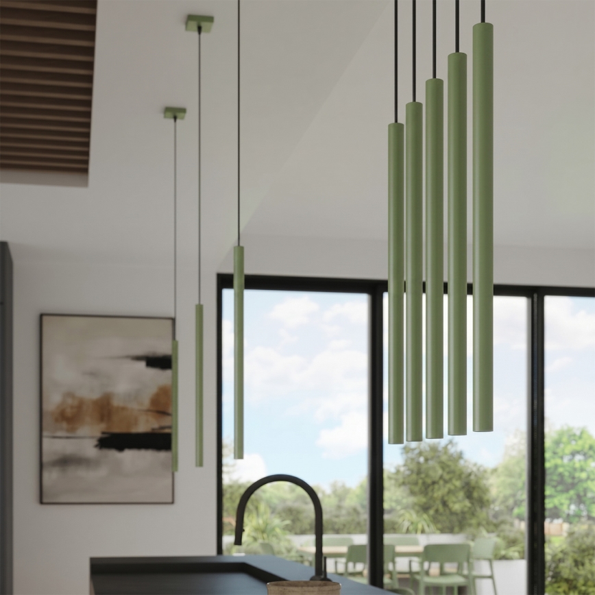 Lampada a sospensione con cavo PASTELO 1xG9/8W/230V verde