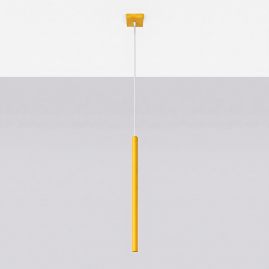 Lampadario sospeso su cavo PASTELO 1xG9/8W/230V giallo